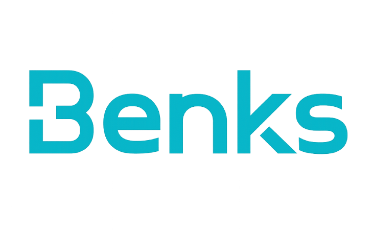 Benks blue transparent logo