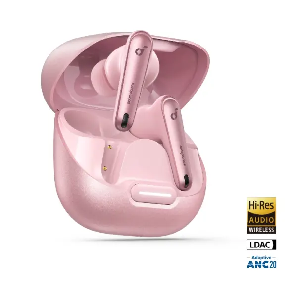 Anker SoundCore Liberty 4NC Pink with white Background