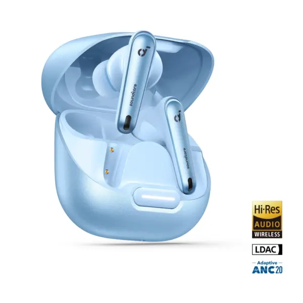 Anker SoundCore Liberty 4NC Blue with white Background