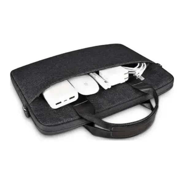 WiWU-Minimalist-Laptop-Bag-II-Black-Front-Compatment-at-Nextechstore.lk_-768x768