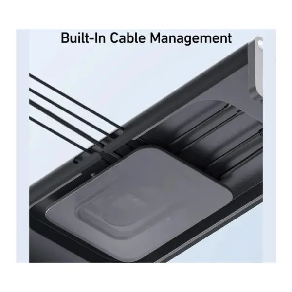 Anker 675 USB-C Monitor Stand Dock (12-in-1 with Wireless Charging) Cable Management at Nextechstore.lk