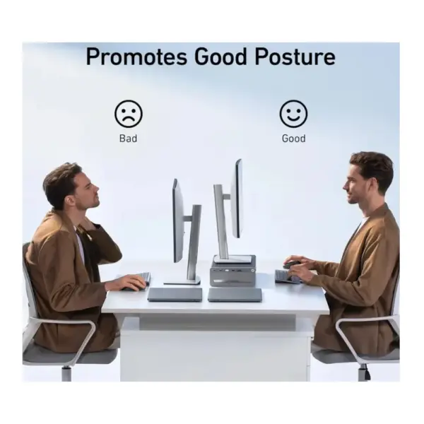 Anker 675 USB-C Monitor Stand Dock (12-in-1 with Wireless Charging) Promotes Good Posture at Nextechstore.lk