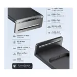 Anker 675 USB-C Monitor Stand Dock (12-in-1 with Wireless Charging) with multiple ports at Nextechstore.lk