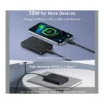 Anker MagGo Power Bank (10K, Slim) 30w Wired Charging Black at Nextechstore.lk