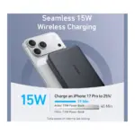 Anker MagGo Power Bank Super Slim 15w wireless charging Black at Nextechstore.lk