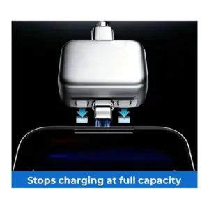 Kuwajia Smart Auto Stop Charging Adapter at 100% Type-C at Nextechstore,lk