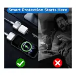 Kuwajia Smart Auto Stop Charging Protection Adapter Type-C at Nextechstore,lk