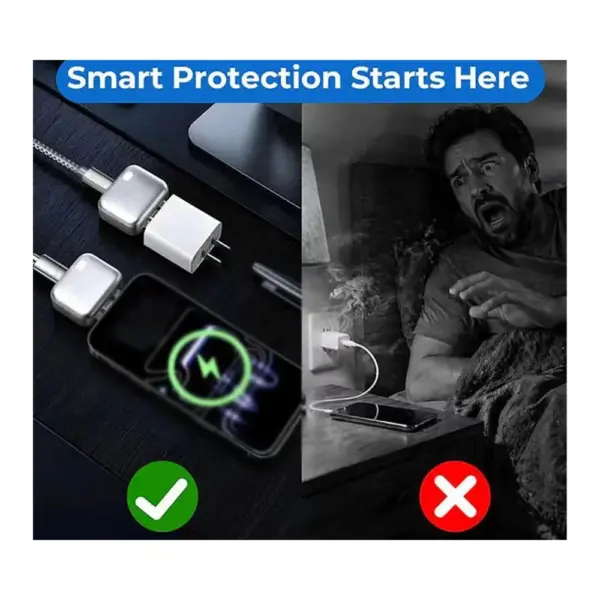 Kuwajia Smart Auto Stop Charging Protection Adapter Type-C at Nextechstore,lk