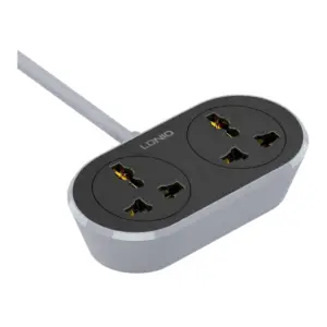 LDNIO SC2018 Universal 2 AC Outlet Extension Cord at Nextechstore.lk