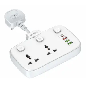 LDNIO SC2413 2500W Universal Outlet With USB-C AND USB-A Ports at Nextechstore.lk