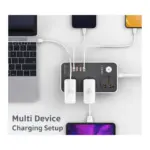 LDNIO SC3412 38W PD20W Power Strip 3 Socket Outlets and 3 QC 3.0 USB Charge Multiple Device At Nextechstore.lk