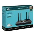 Tp-Link Archer AX55 AX3000 Dual Band Gigabit Wi-Fi 6 Router and Box at Nextechstore.lk