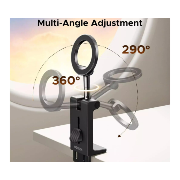 UGREEN 360 Rotation Magnetic Travel Clip Type Phone Holder – 45377 Multi Angle Adjustable at Nextechstore.lk