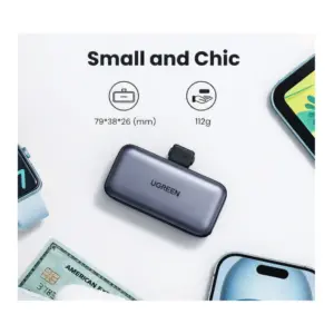 UGREEN 5000mAh 20W Small and Portable Power Bank with Built-in USB-C Connector at Nextechstore.lk