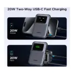 Ugreen UNO 20W 10000mAh Magnetic Wireless Powerbank Input and Output 20W At Nextechstore.lk