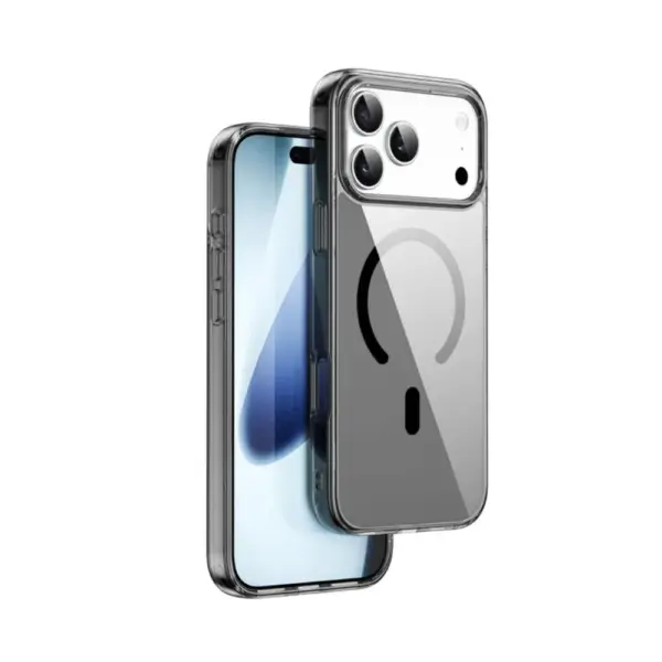 WiWU IShield Pro MCC-101 Magnetic Clear Case Dark Transparent for iphone 17 Pro Max, 17 Pro at Nextechstore.lk