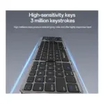 Yesido Kb49 Tri-Fold Wireless Bluetooth Keyboard with Touchpad & Numeric Keypad High sensitive keys at Nextechstore.lk