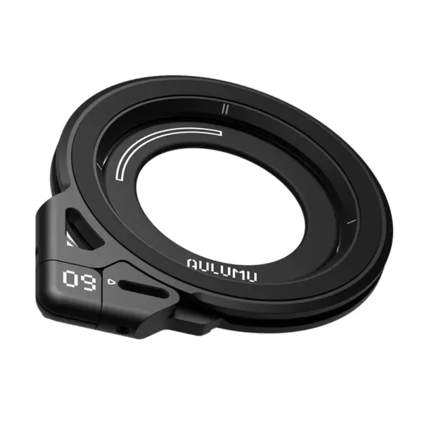 AULUMU G09 Infinite 360° Magnetic Stand With 3-Axis Rotation Black Side Angle