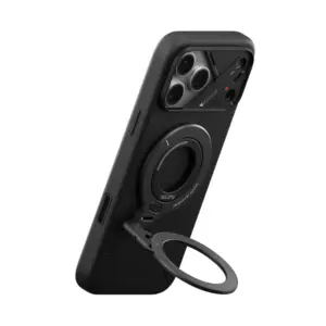 AULUMU G09 Infinite 360° Magnetic Stand With 3-Axis Rotation Black on phone position white background