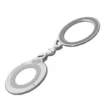 AULUMU G09 Infinite 360° Magnetic Stand With 3-Axis Rotation White Side Angle open