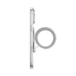 AULUMU G09 Infinite 360° Magnetic Stand With 3-Axis Rotation White on phone Horizontal position Side View white background