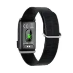 Porodo Trackfit Pro Smart Bracelet Fitness Tracker with Display Black Back Side View at Nextechstore.lk