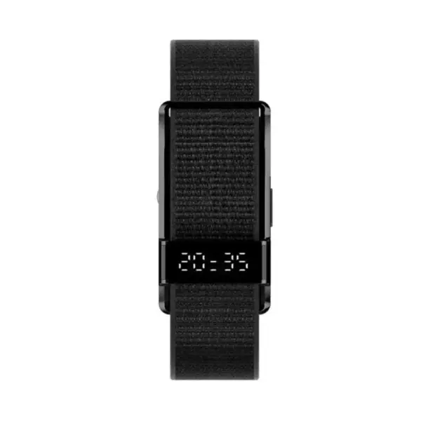 Porodo Trackfit Pro Smart Bracelet Fitness Tracker with Display Black Front at Nextechstore.lk