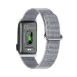Porodo Trackfit Pro Smart Bracelet Fitness Tracker with Display Black Grey Side View at Nextechstore.lk