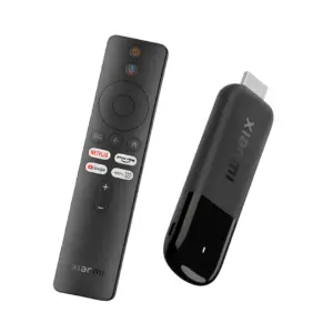 Xiaomi TV Stick 4K (2nd Gen) Remote and Stcik View With White Background at Nextechstore.lk