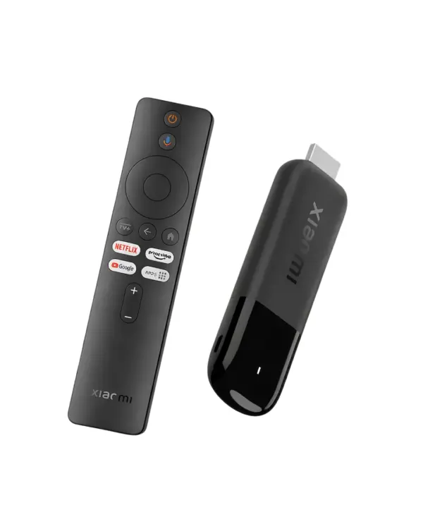 Xiaomi TV Stick 4K (2nd Gen) Remote and Stcik View With White Background at Nextechstore.lk